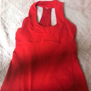 Beautiful red lululemon tank